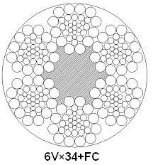 贵州巨龙:异型股钢丝绳 6V×34