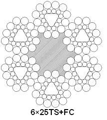 贵州巨龙:异型股钢丝绳 6×25TS