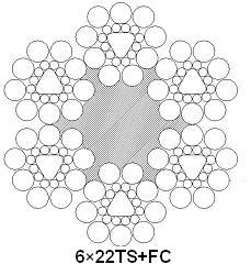贵州巨龙: 异型股钢丝绳 6×22TS