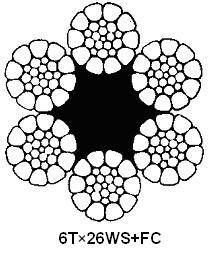 贵州巨龙:面接触钢丝绳 6T×26WS