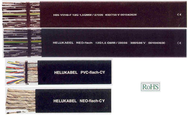 进口高柔性扁平电缆 NEOFlat扁电缆 PVC-Flat/NEO-Flat