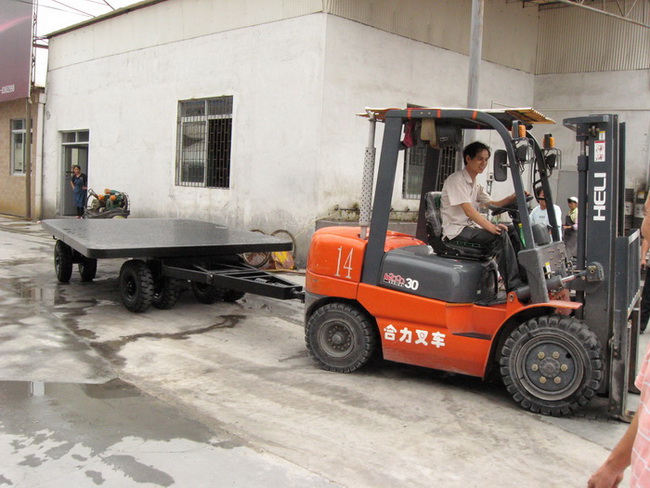 全挂平板拖车、平板车、全挂车、全挂平板拖车、厂内运输车 PC