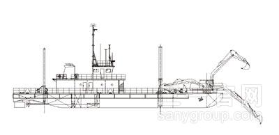 铲斗式挖泥船