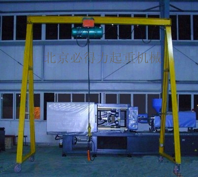 龙门式起重机 DL-2型可升降起重龙门架安装 DL型起重龙门架_港机网 龙门式起重机 DL-2型可升降起重龙门架安装 DL型起重龙门架_港机网