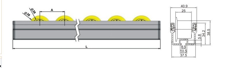 厂家定制，福来轮伸缩机，钢制福来轮输送，电动福来轮伸缩机，柔性福来轮伸缩机，造型美观，承载性好 HY-7