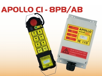 APOLLO C1-8PB/AB工业无线遥控器 C1-8PB_港机网
